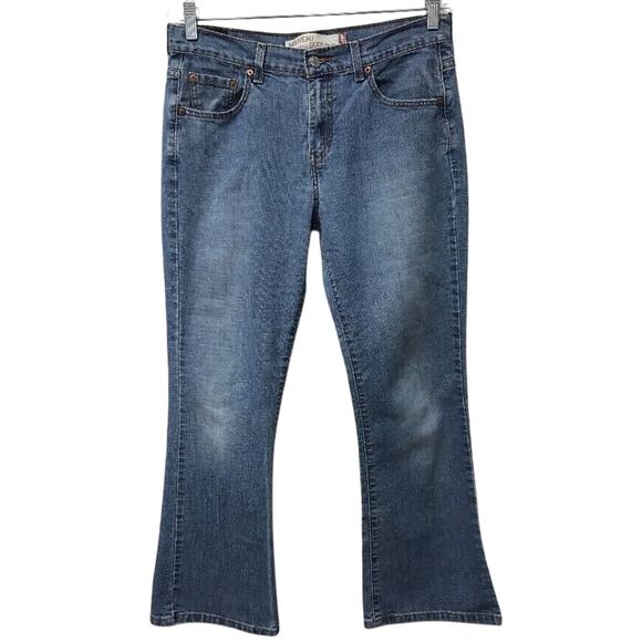 Levis Nouveau 315 Jeans Womens Size 10 Short Denim Blue Boot Cut - Picture 1 of 9